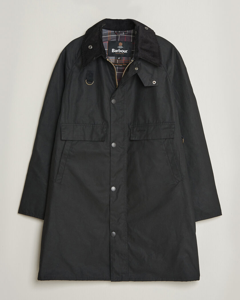 Barbour Heritage Burghley OS Wax Coat Sage | Herr - Care of Carl