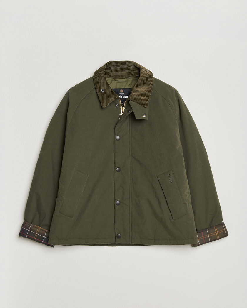 Barbour Heritage Padded Rollback Transport Jacket Olive – Grön