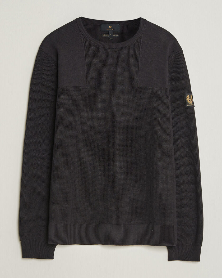 Belstaff Commander Knitted Crew Neck Black – Svart