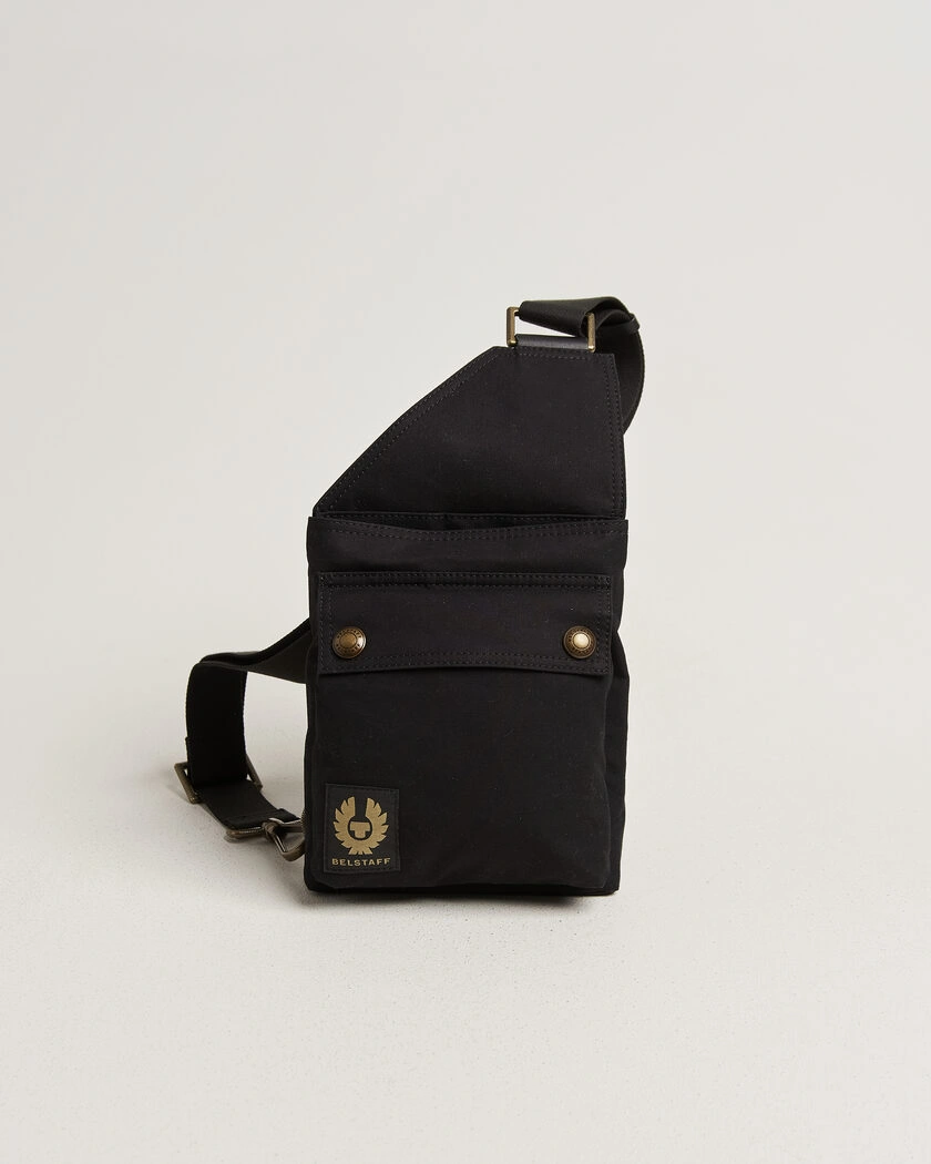 Belstaff Trailmaster Waxed Crossbody Bag Black – Svart