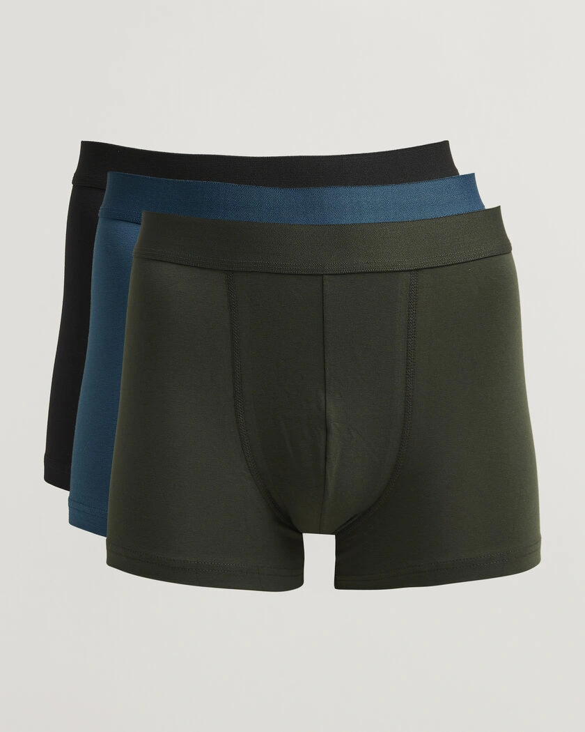  Bread & Boxers 3-Pack Boxer Brief Green/Blue/Black – Flerfärgad