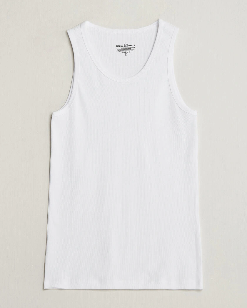 Bread & Boxers 2-Pack Ribbed Tank White – Vit