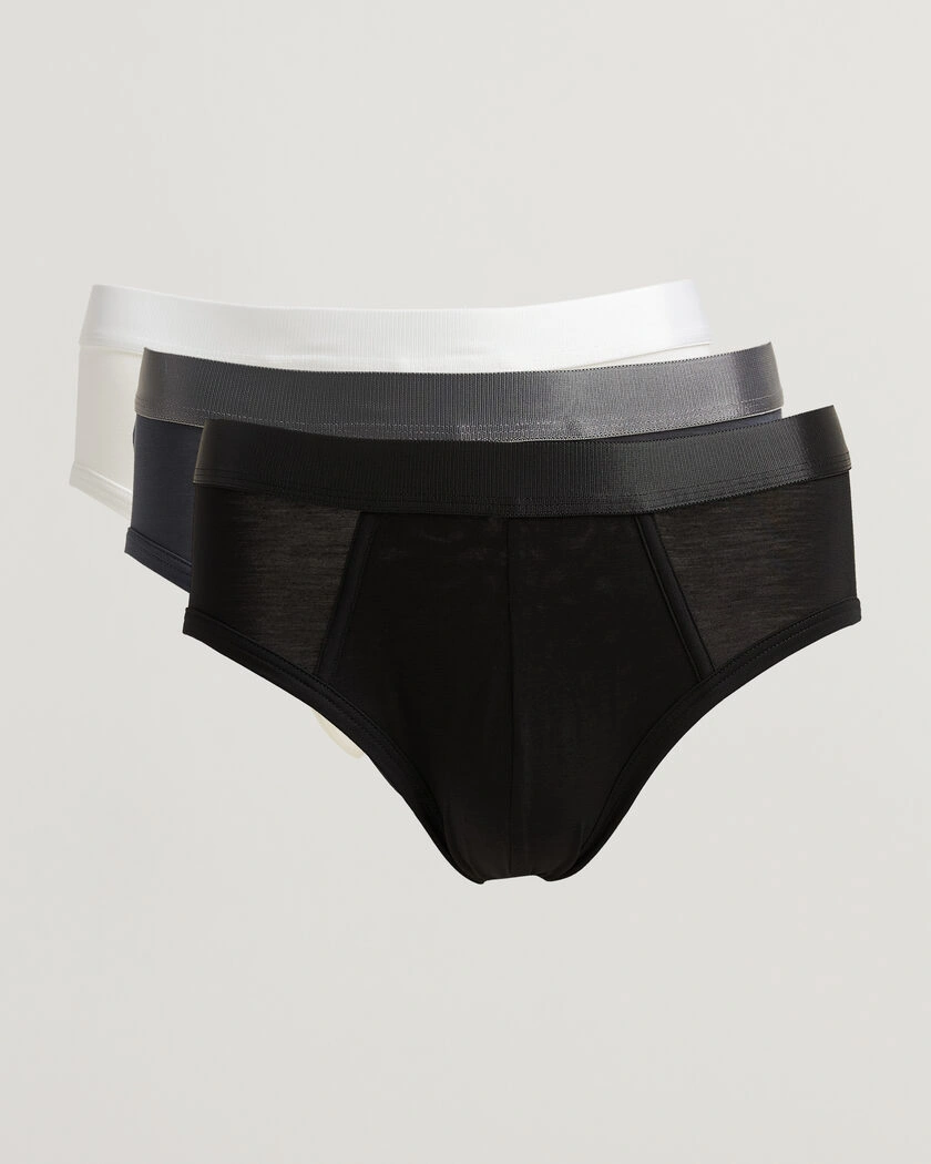 CDLP 3-Pack Y-Brief Warm Charcoal/Black/White – Flerfärgad