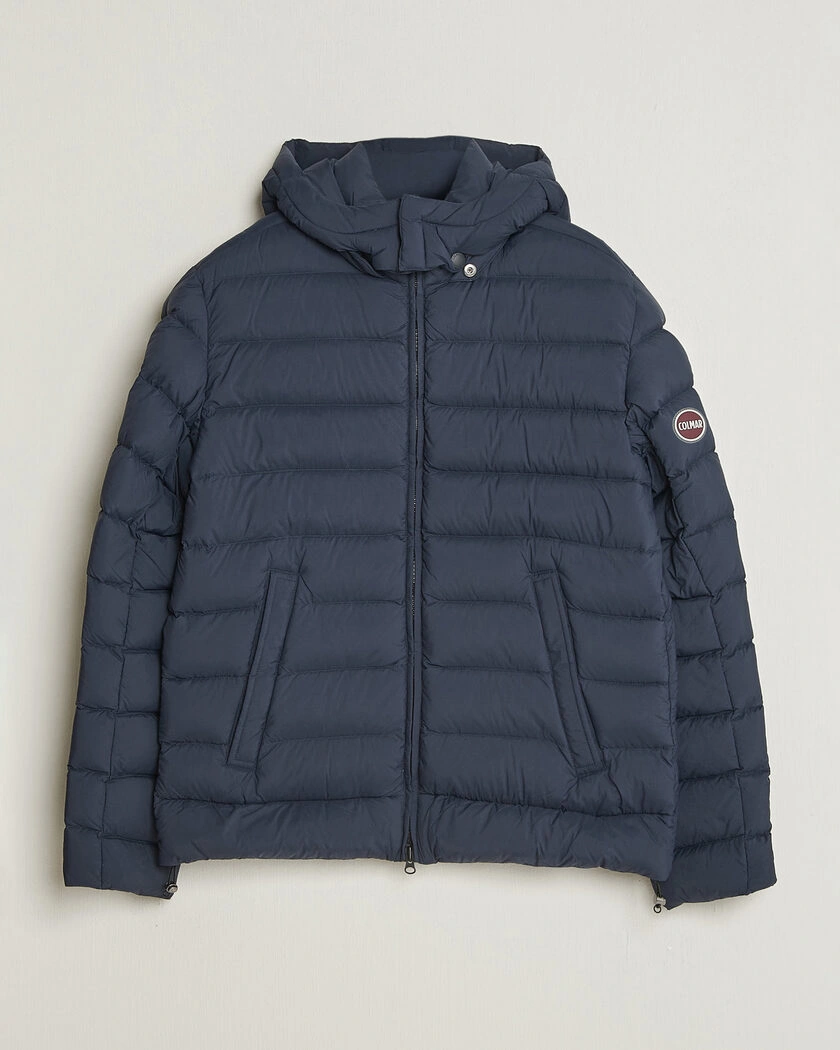 Colmar Quilted Down Jacket Navy – Blå