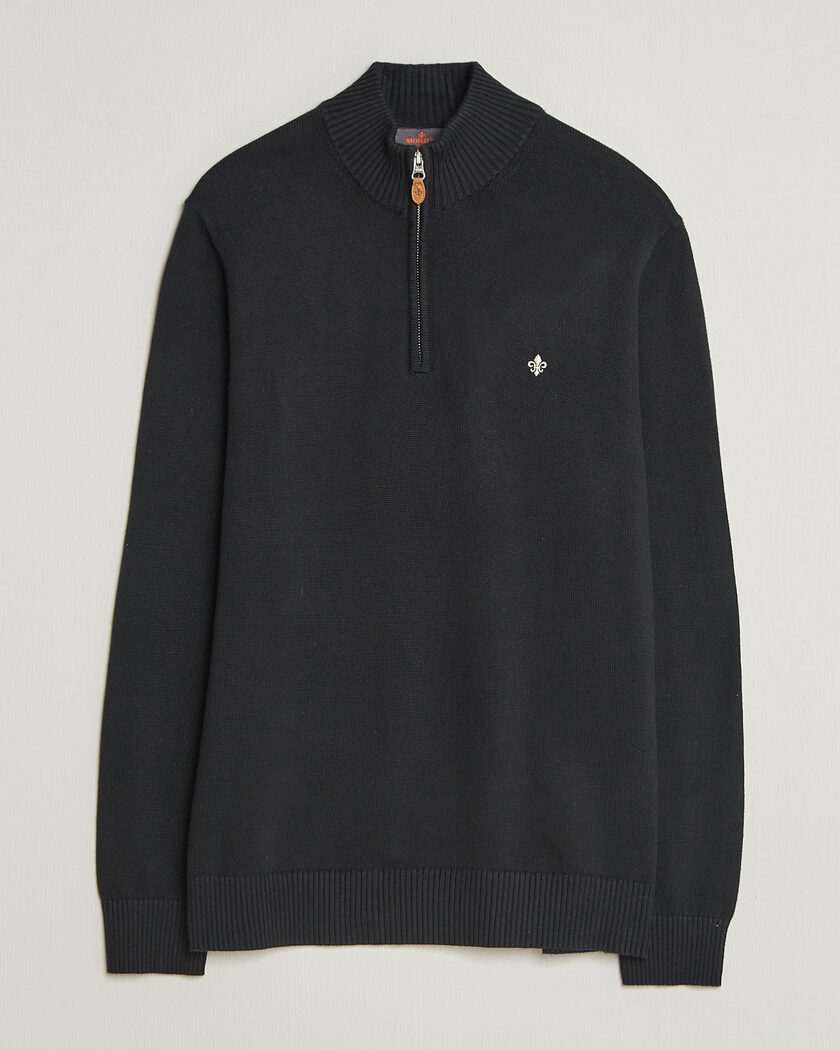 Morris Darmon Half Zip Black – Svart