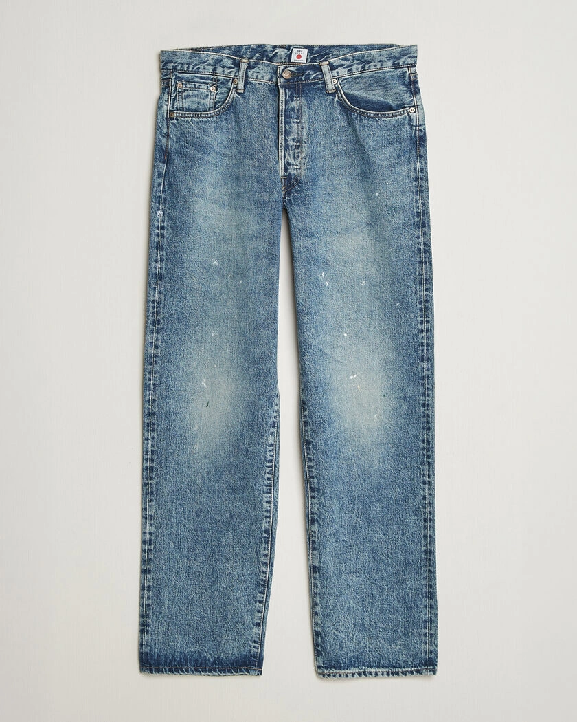 EDWIN Loose Straight Rainbow Selvage Jeans Mid Used – Blå