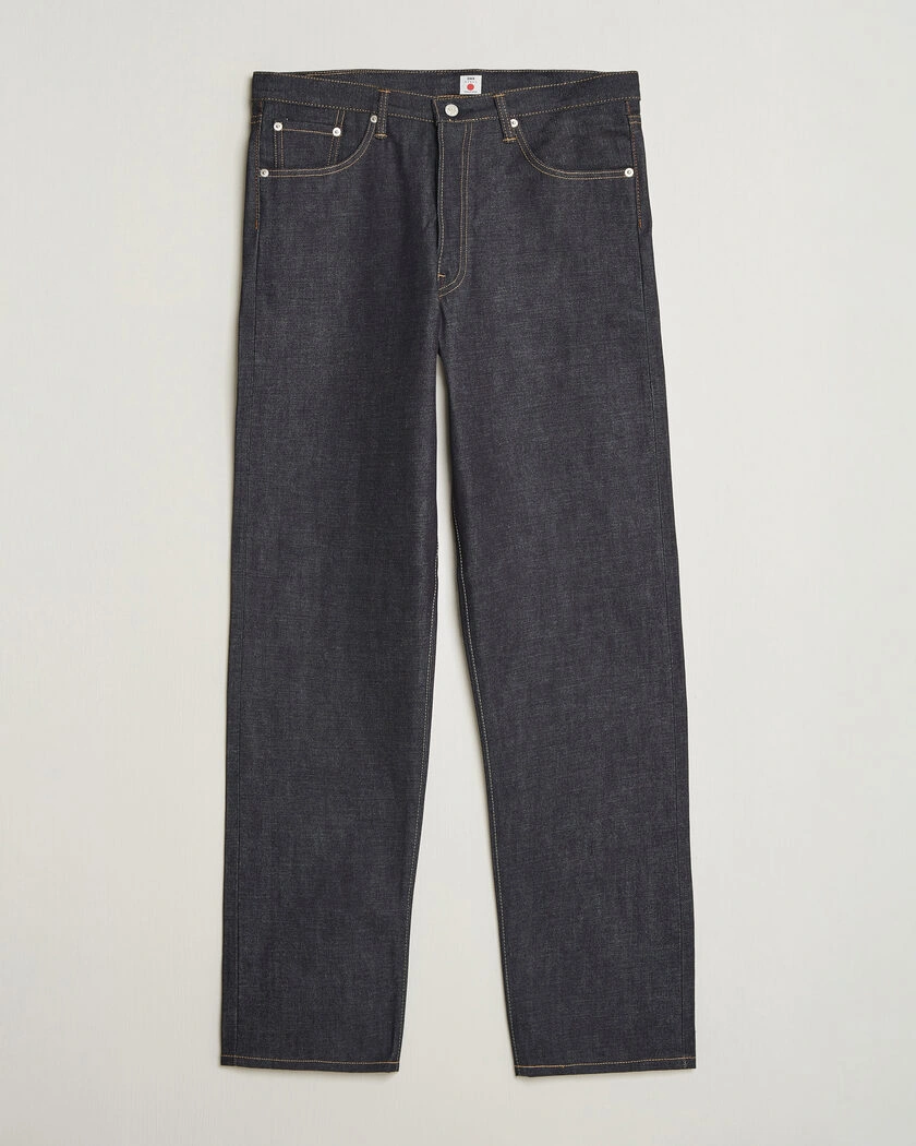 EDWIN Loose Straight Rainbow Selvage Jeans Unwashed – Blå