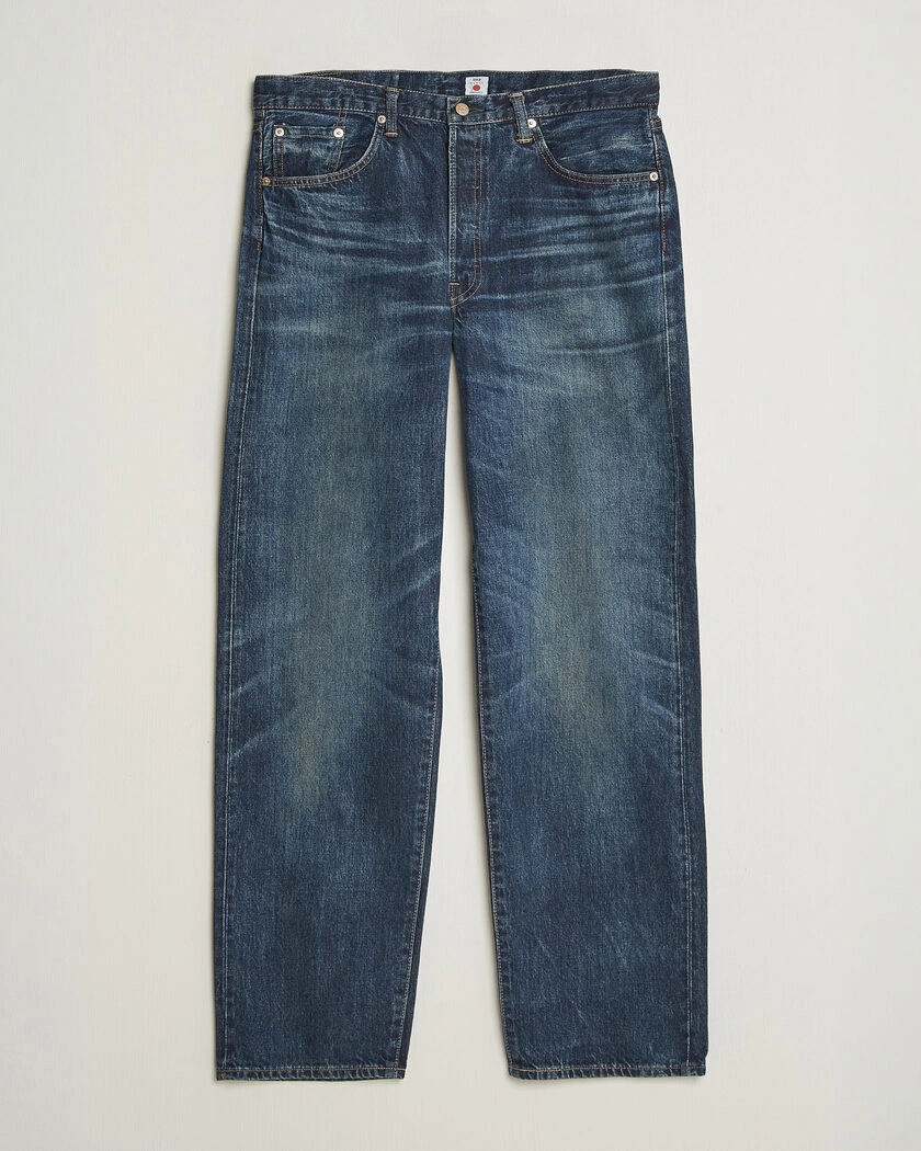 EDWIN Loose Straight Rainbow Selvage Jeans Dark Used – Blå