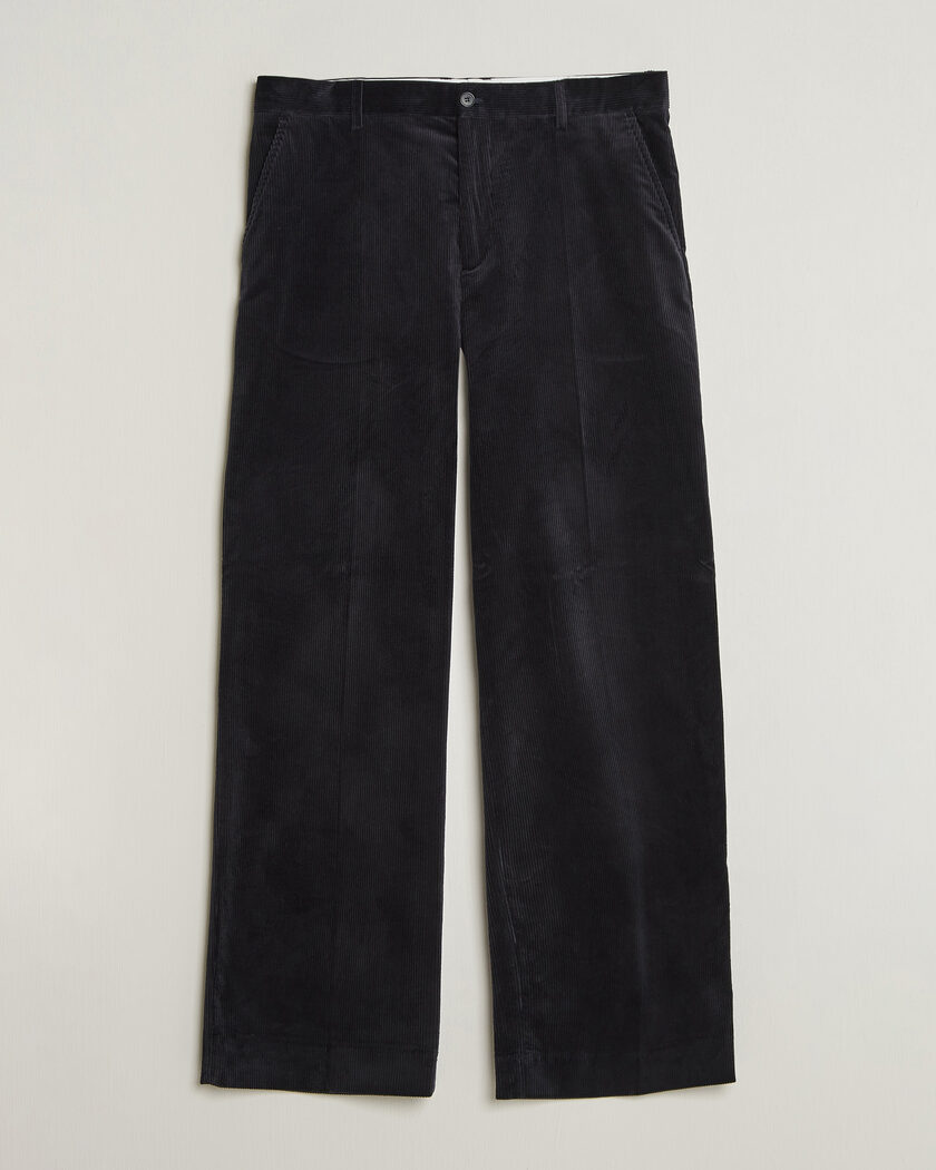 Filippa K Hector Corduroy Trousers Dark Navy – Blå