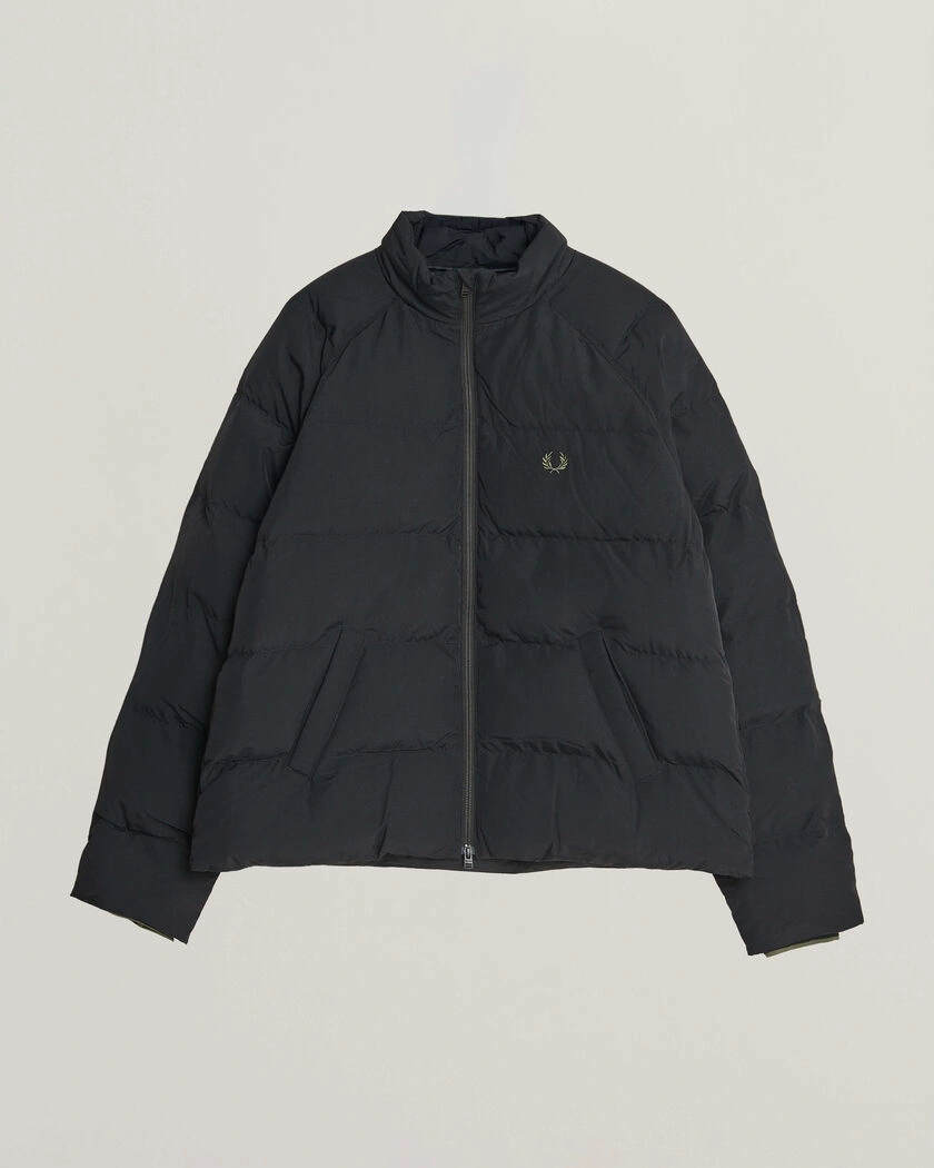 Fred Perry Raglan Sleeve Padded Jacket Black – Svart