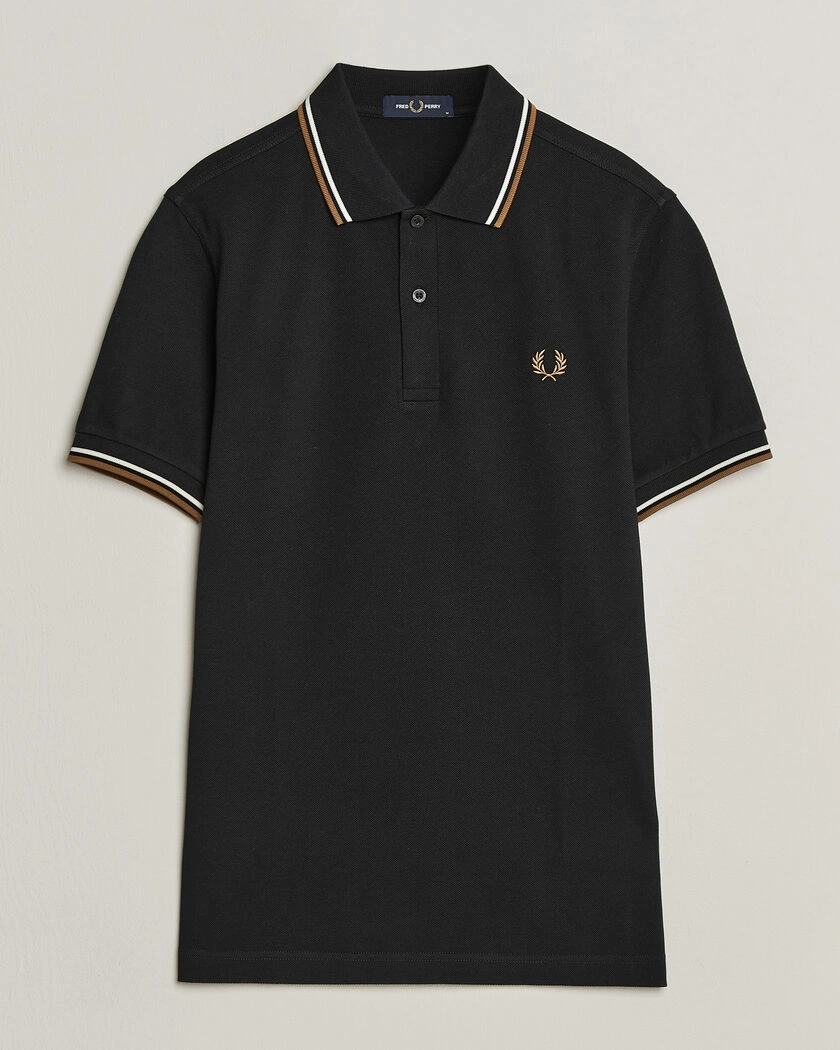 Fred Perry Twin Tipped Polo Shirt Black – Svart