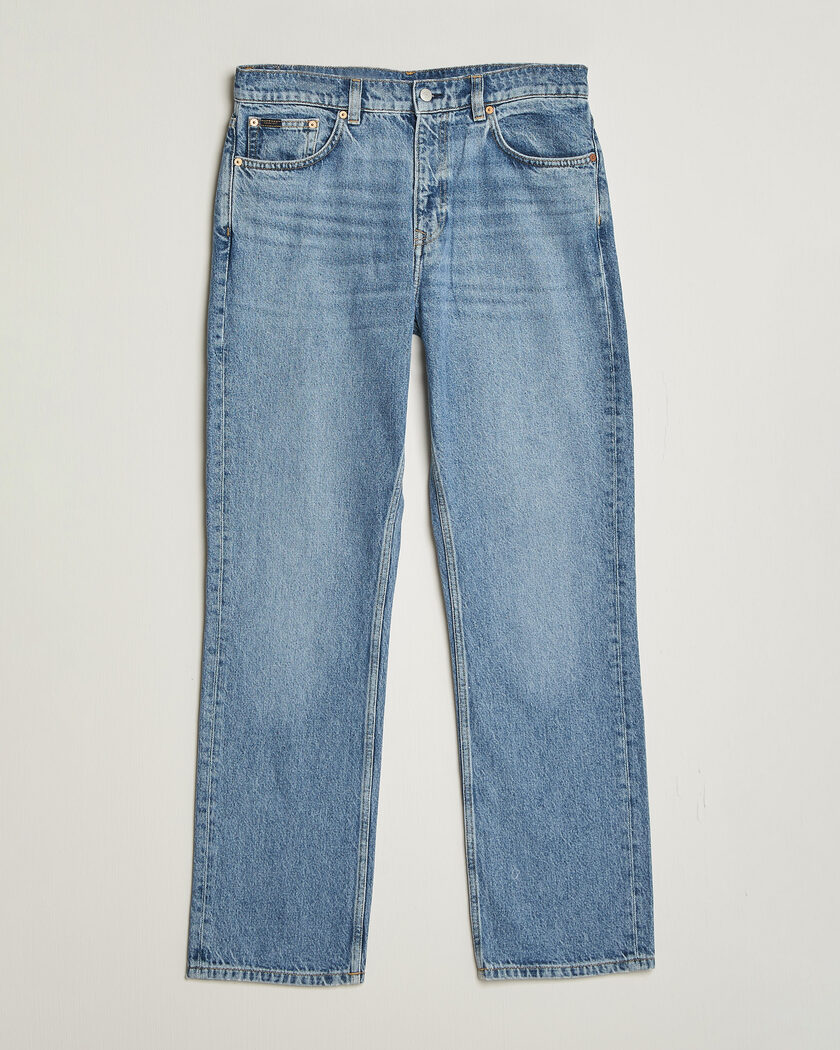 Gant Straight Fit Jeans Mid Blue Broken In – Blå