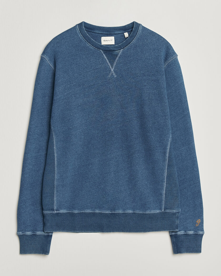 Gant Vintage Crew Neck Sweatshirt Indigo – Blå
