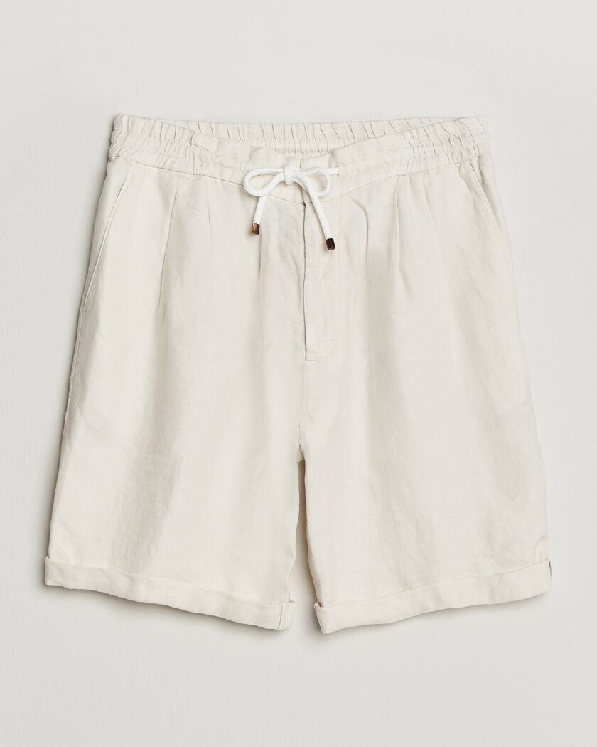 Brunello Cucinelli Drawstring Shorts Off White – Vit
