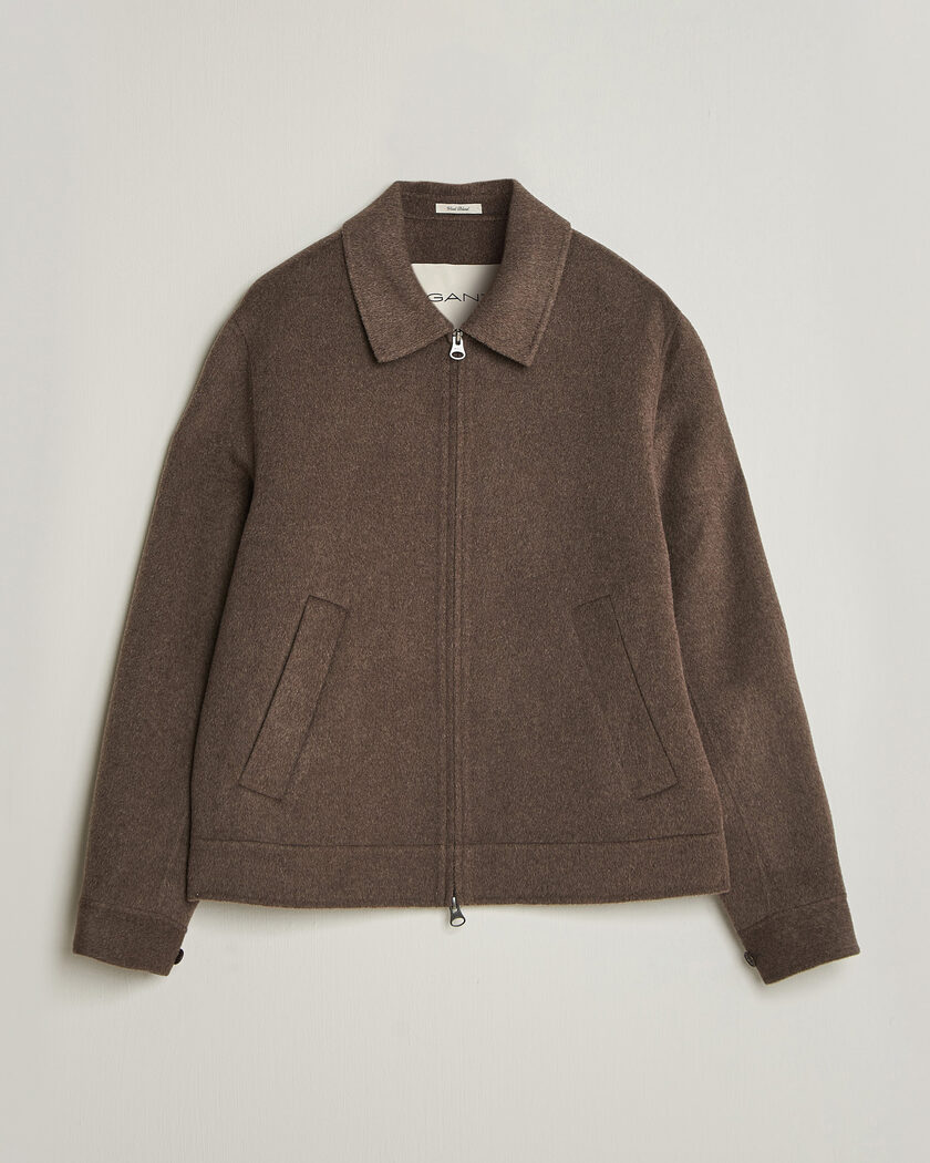 Gant Handstitched Wool/Cashmere Jacket Shadow Brown – Brun