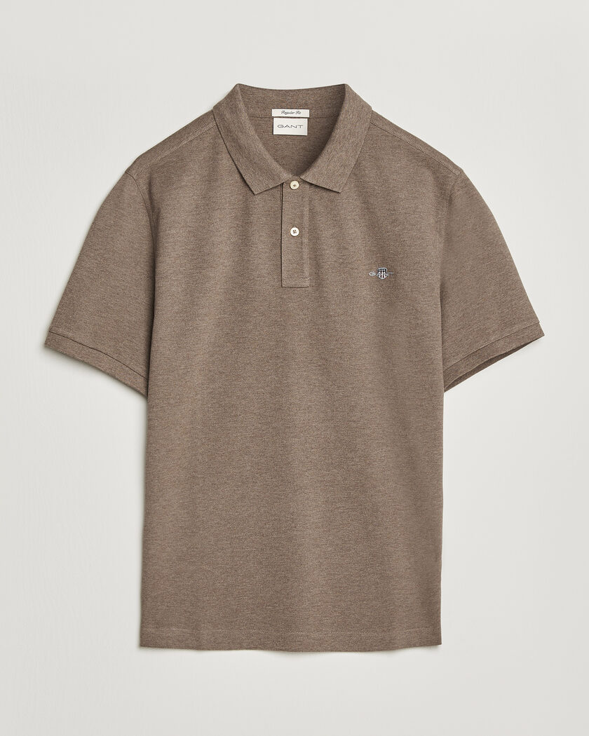 Gant The Original Polo Dark Hazelnut Melange – Brun