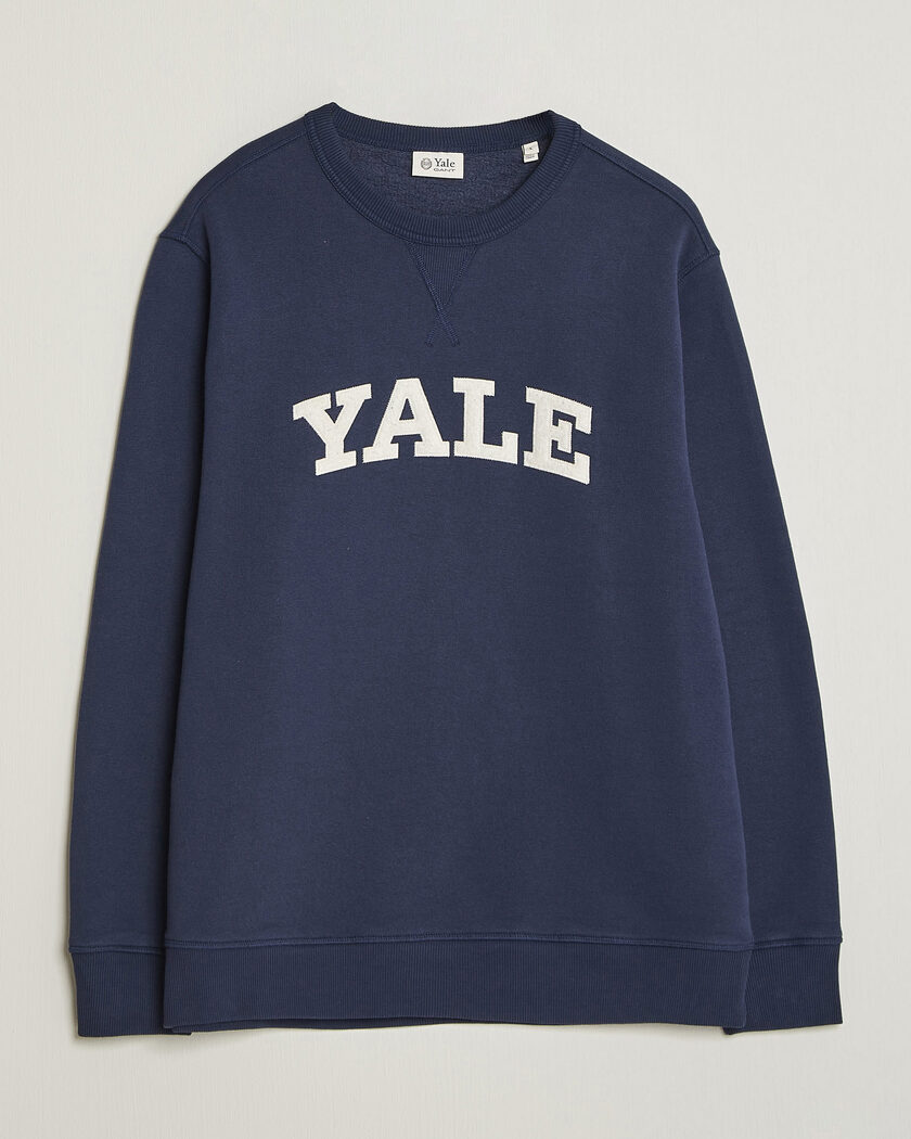 Gant YALE Crew Neck Sweatshirt Marine – Blå