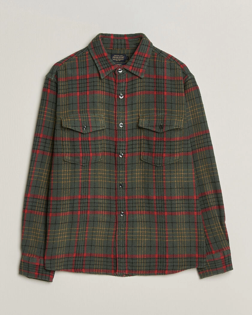 Pendleton Big Pocket Shirt Green – Grön