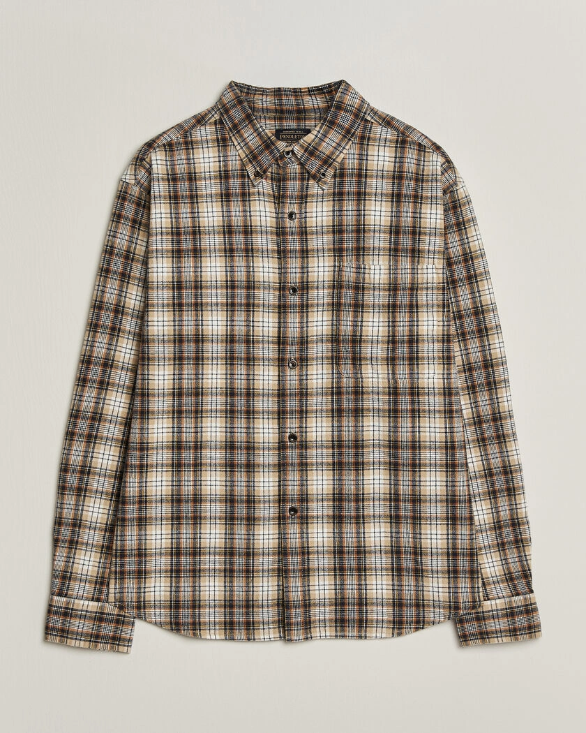 Pendleton Flannel Button Down Shirt Brown Check – Brun