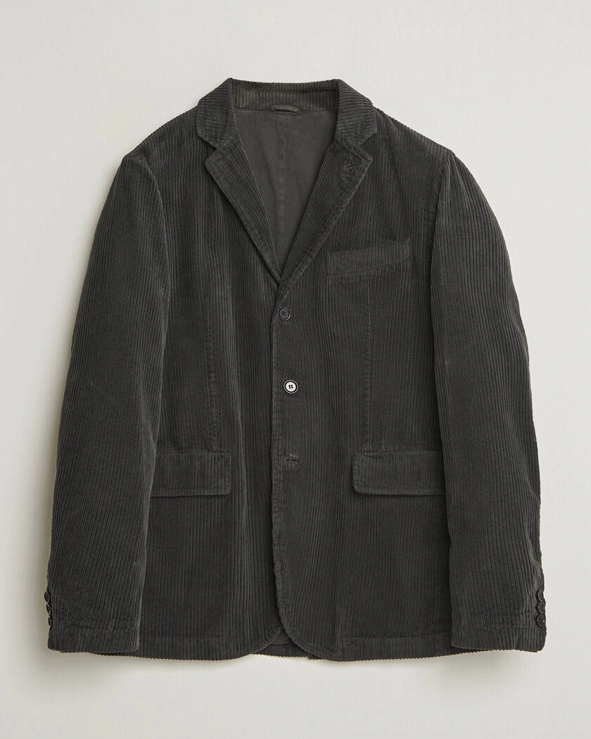 Aspesi Corduroy Blazer Dark Brown – Brun
