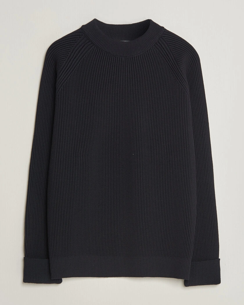S.N.S. Herning Render Mock Neck Navy Blue – Blå