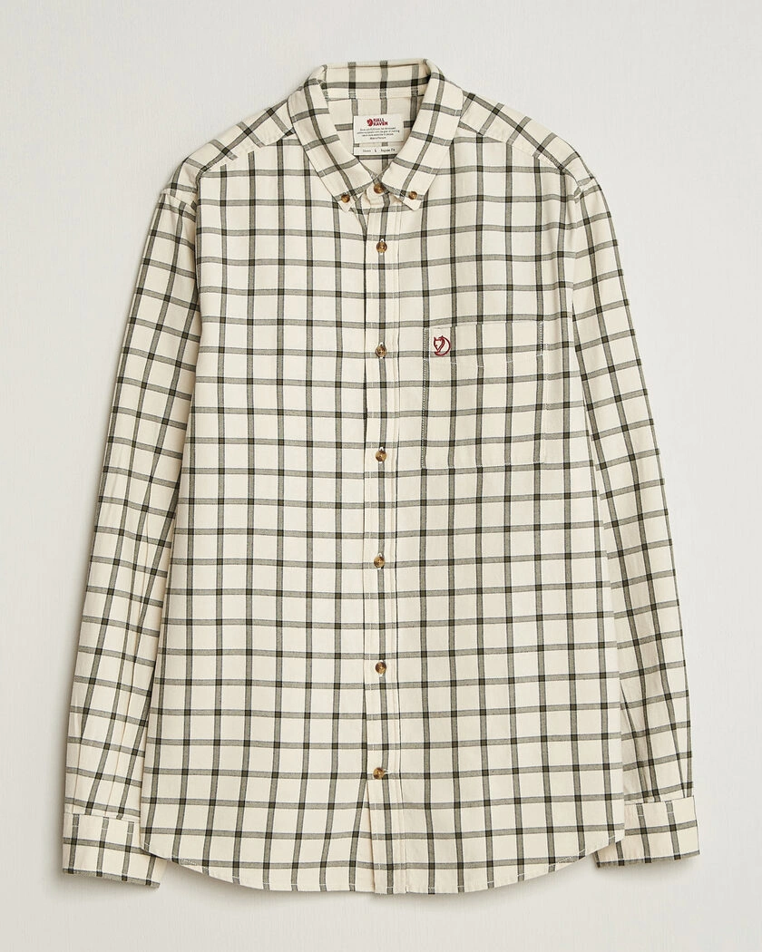Fjällräven Övik Flannel Shirt Chalk White – Vit