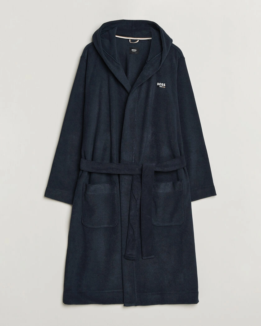 BOSS BLACK Terry Robe Dark Blue – Blå