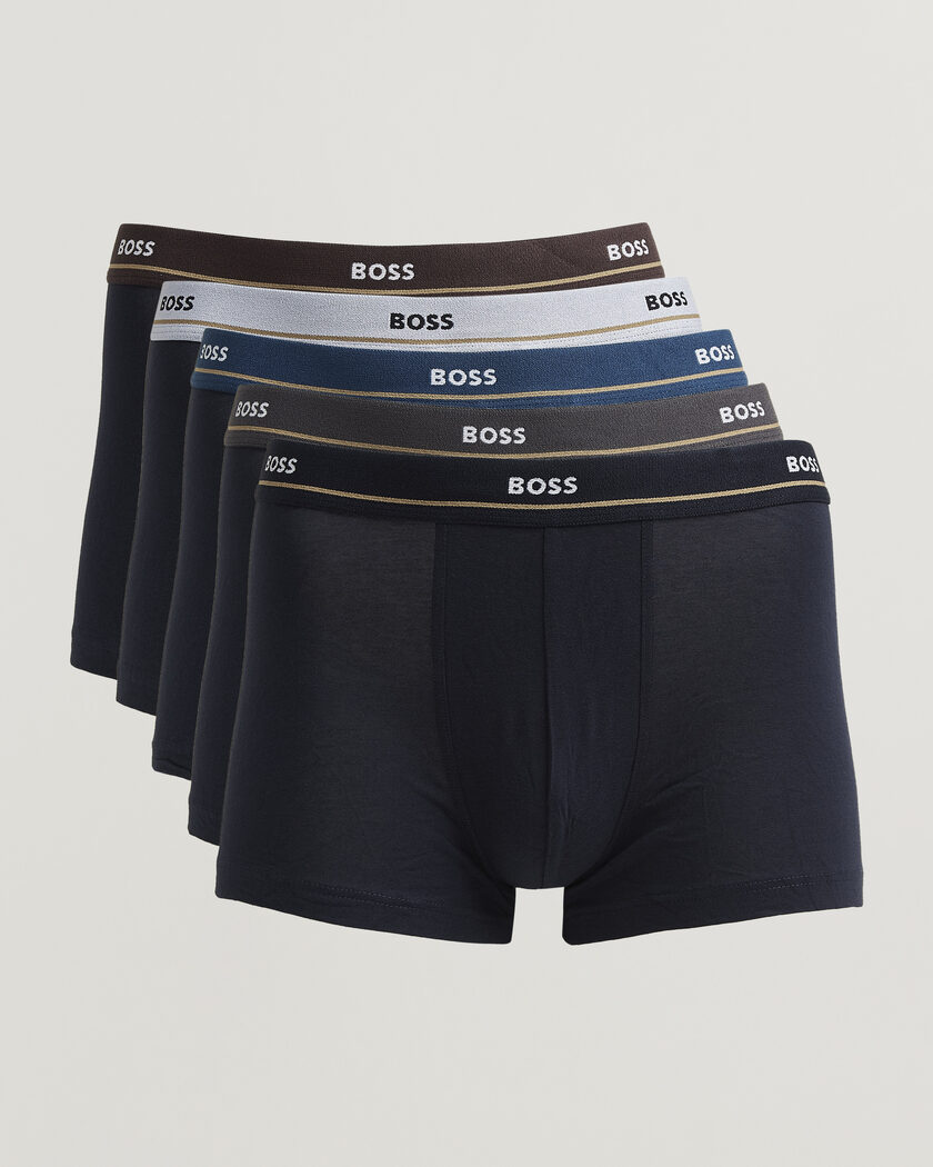 BOSS BLACK 5-Pack Trunk Open Blue – Blå