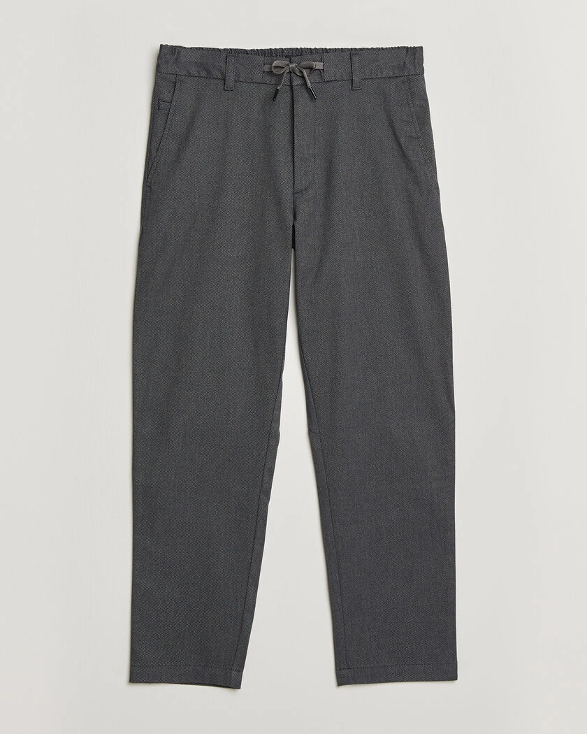 BOSS ORANGE Tapered Fit Drawstring Chino Dark Grey – Grå
