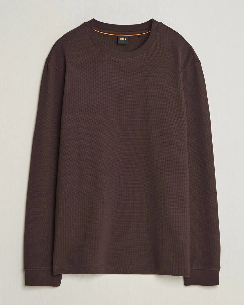 BOSS ORANGE Tempesto Sweater Dark Brown – Brun