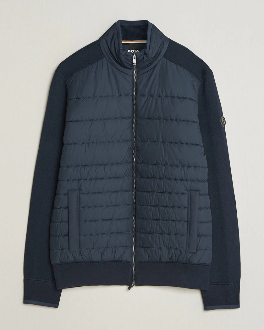 BOSS BLACK Facente Hybrid Jacket Dark Blue – Blå