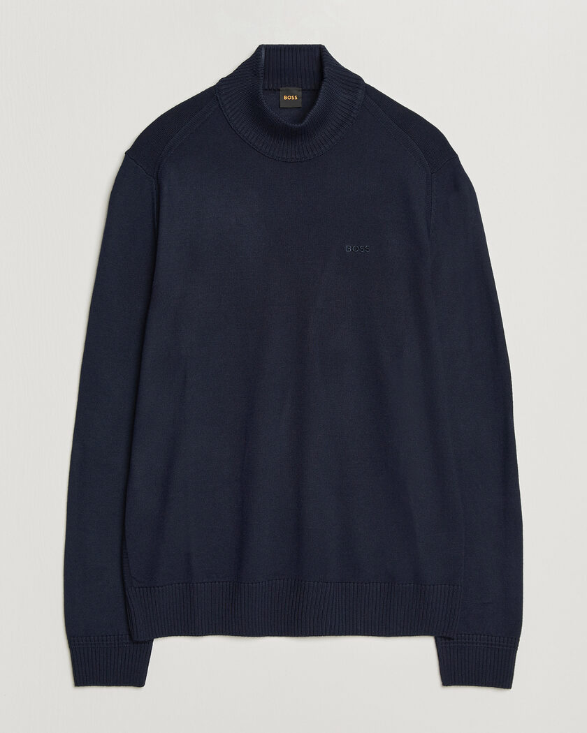 BOSS ORANGE Avac Knitted Turtleneck Dark Blue – Blå