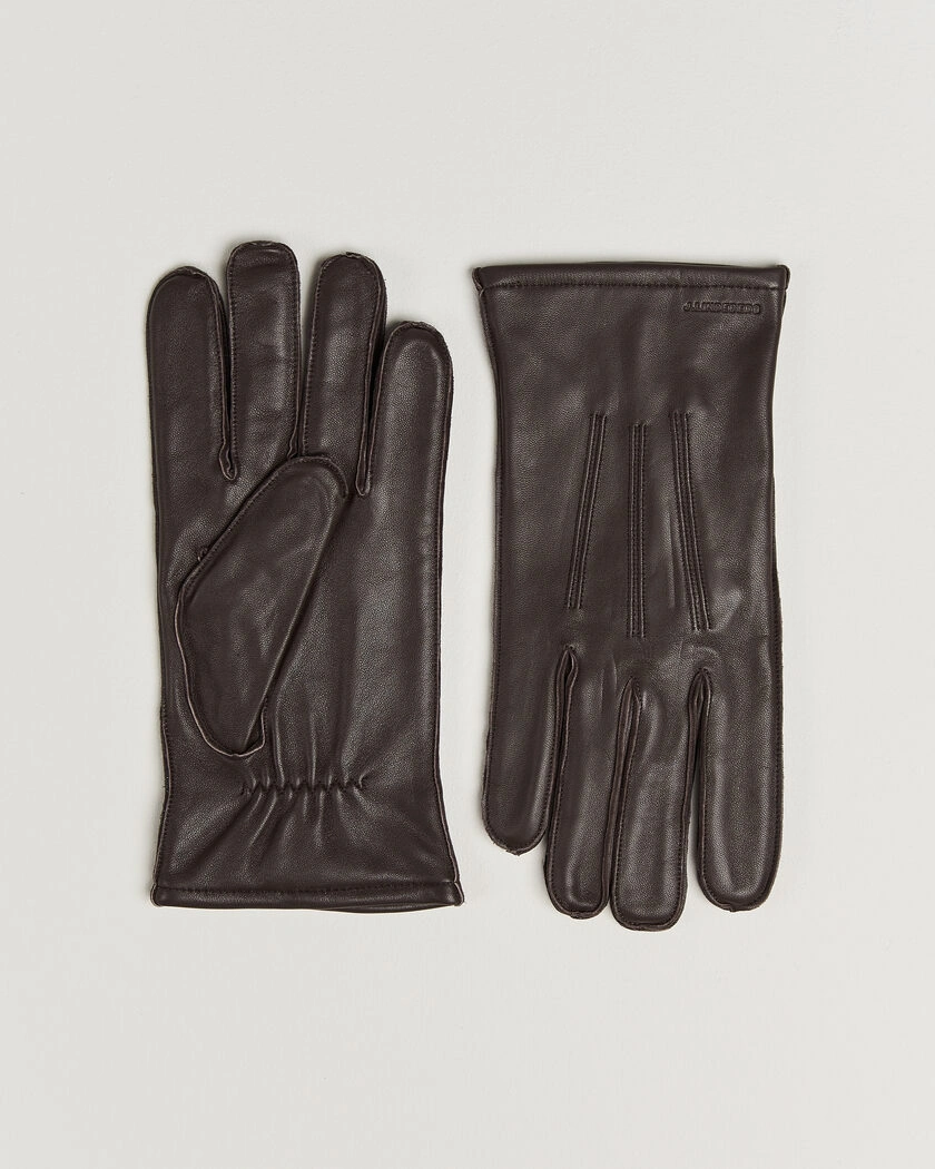 J.Lindeberg Milo Leather Glove Seal Brown – Brun