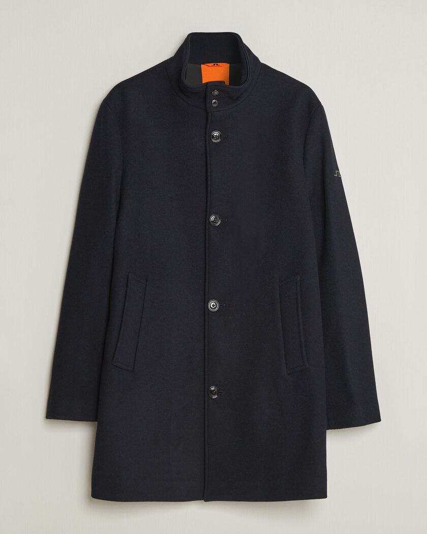 J.Lindeberg Lexon Wool Coat JL Navy – Blå