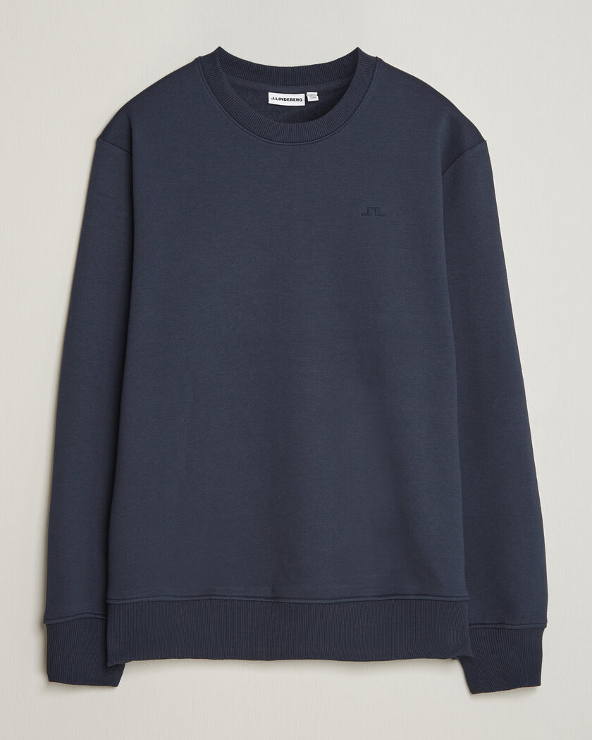 J.Lindeberg Alpha Crew Neck Sweatshirt JL Navy – Blå