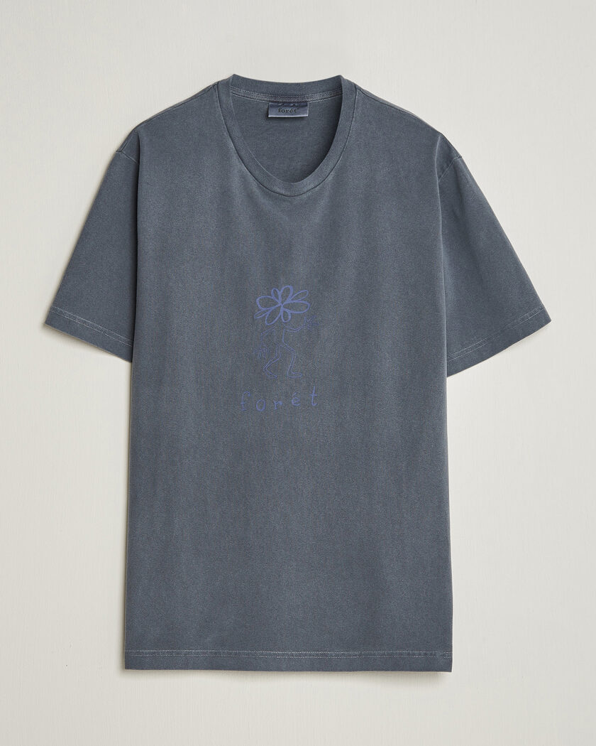 Forét Clover T-Shirt Navy – Blå