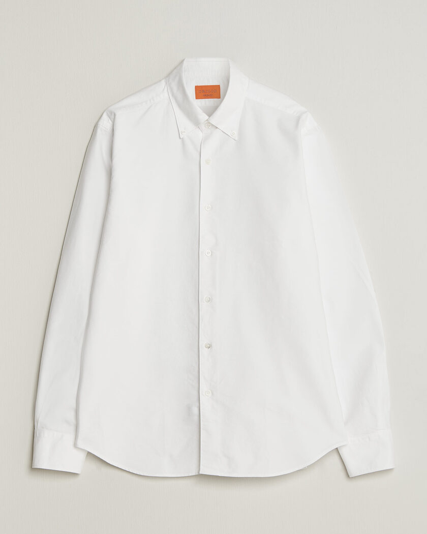 Grigio Oxford Button Down Shirt White – Vit