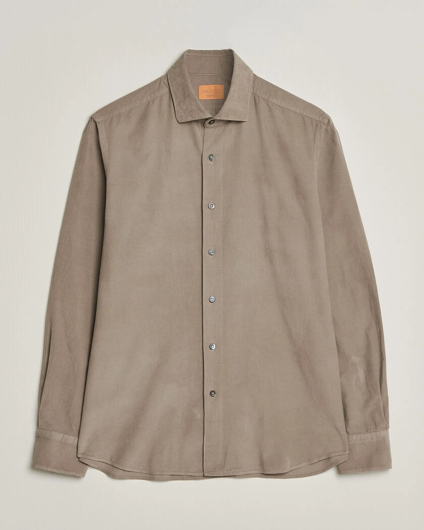 Grigio Corduroy Shirt Beige – Beige