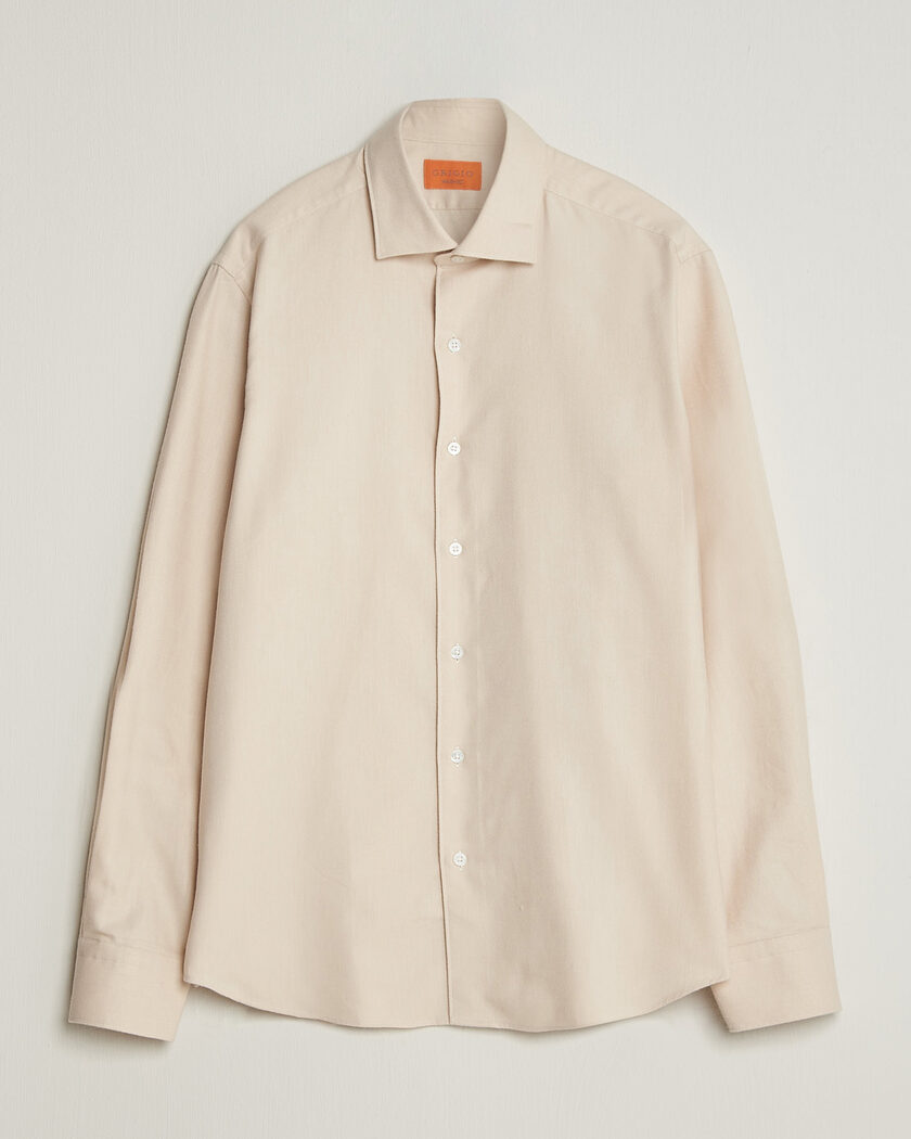 Grigio Washed Flannel Shirt Off White – Vit