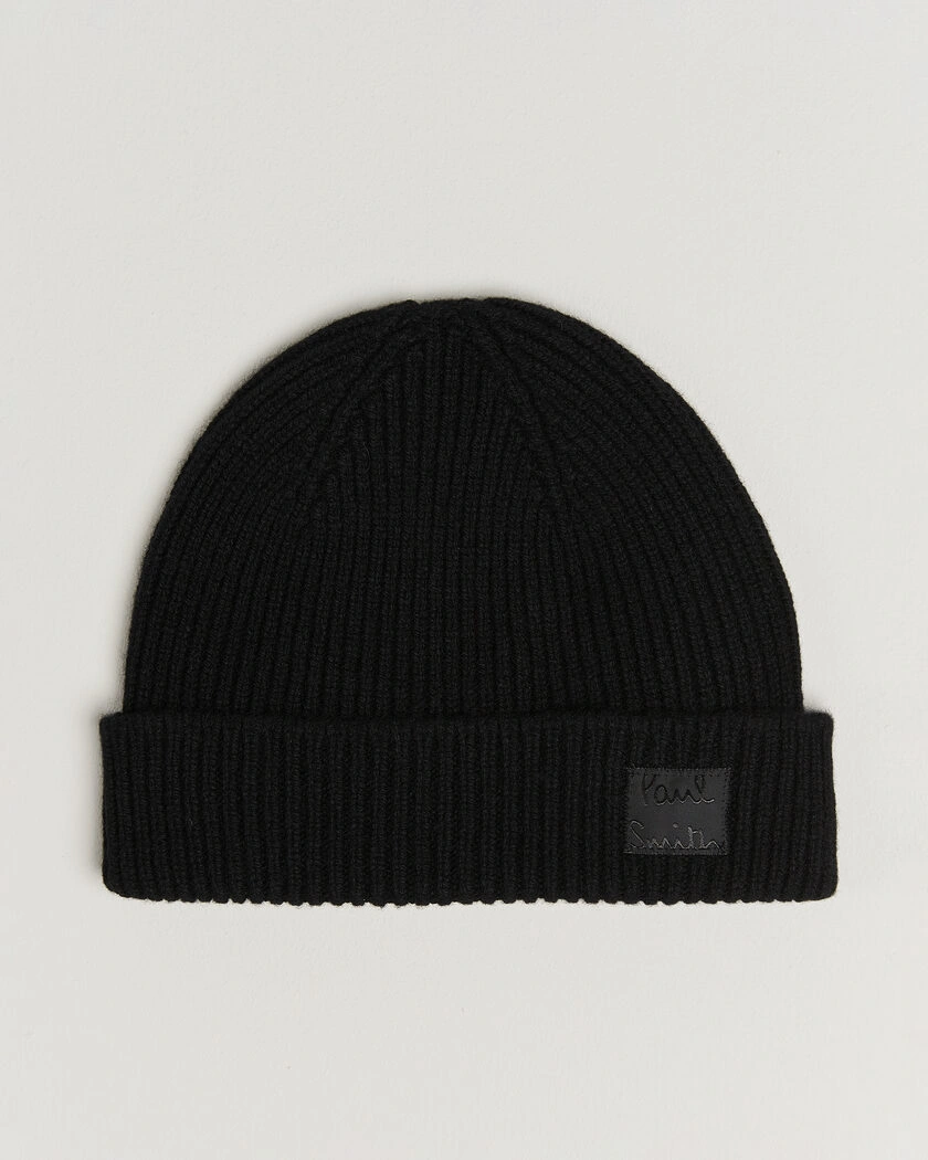 Paul Smith Cashmere Beanie Black – Svart