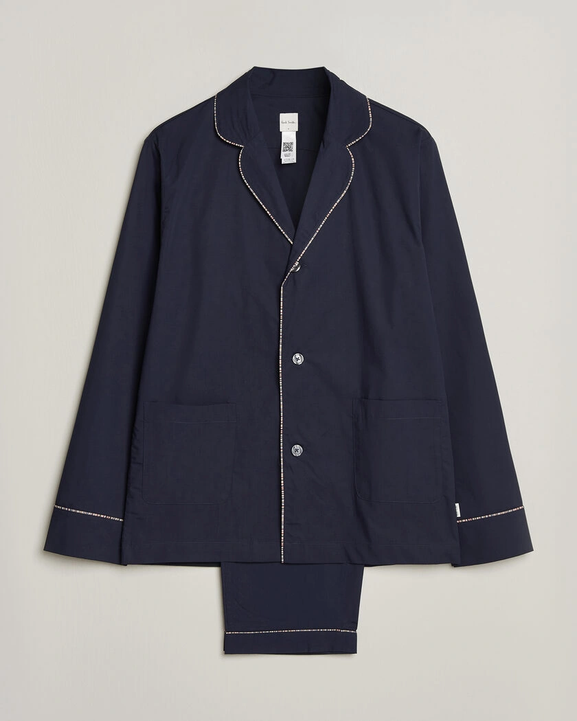 Paul Smith Signature Piped Pyjama Set Navy – Blå