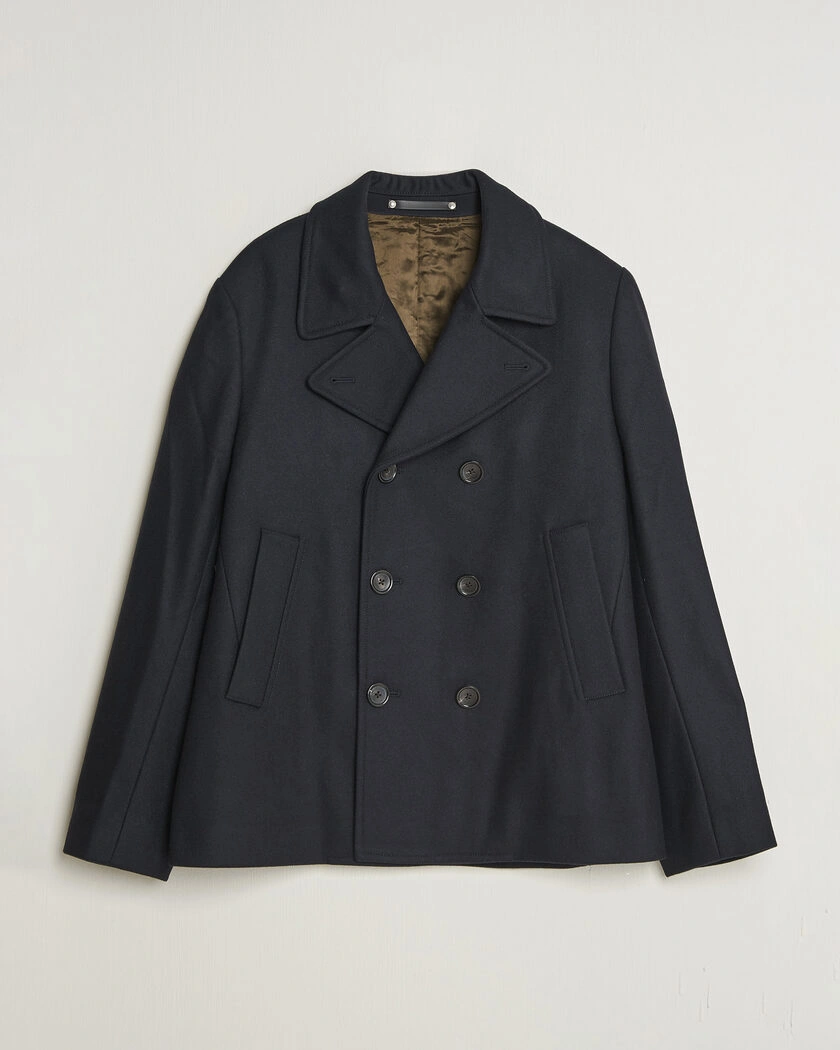 PS Paul Smith Wool Peacoat Navy – Blå
