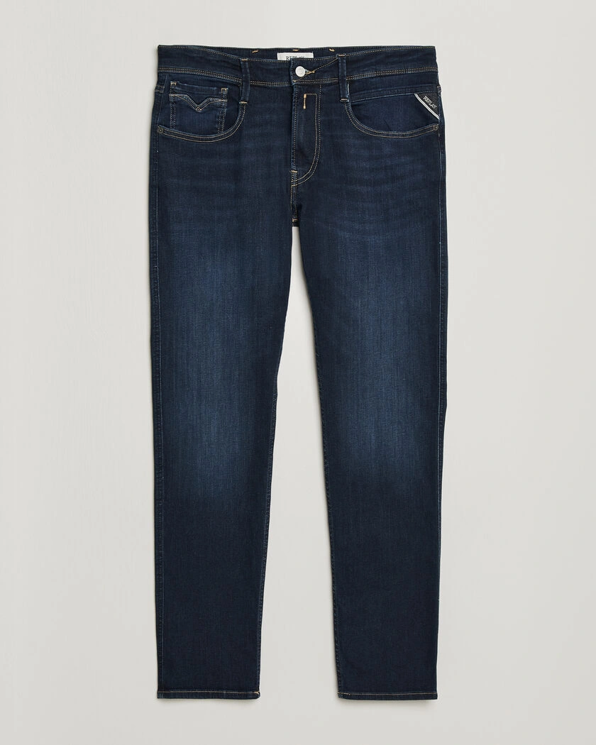 Replay Anbass Powerstretch Jeans Dark Blue – Blå