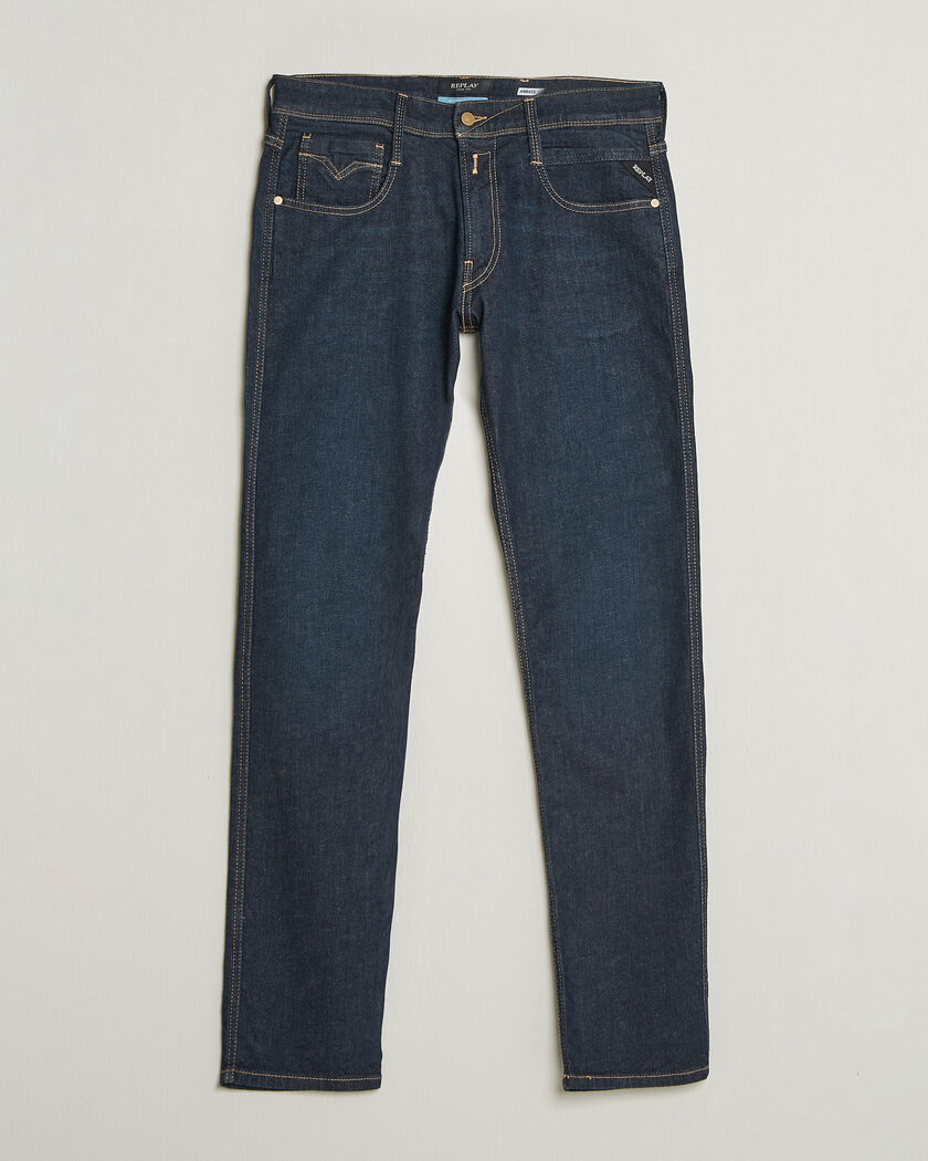 Replay Anbass Super Stretch DNA Jeans Dark Blue – Blå