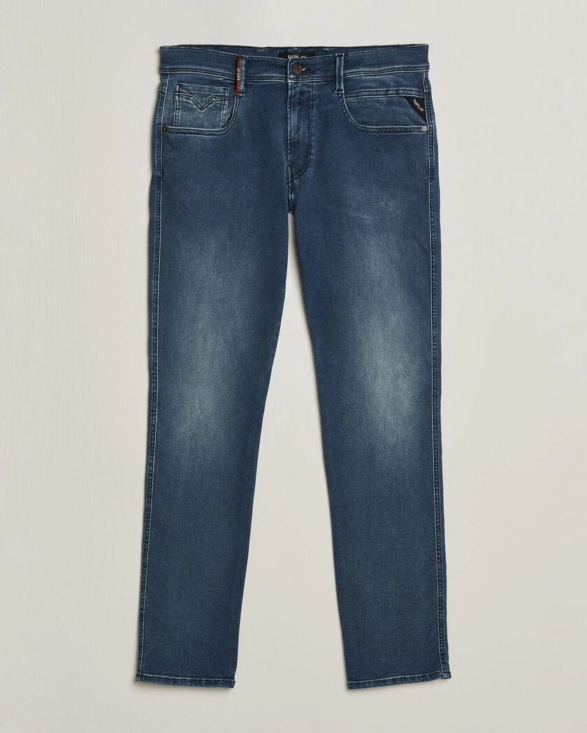  Replay Anbass Hyperflex Jeans Dark Blue – Blå