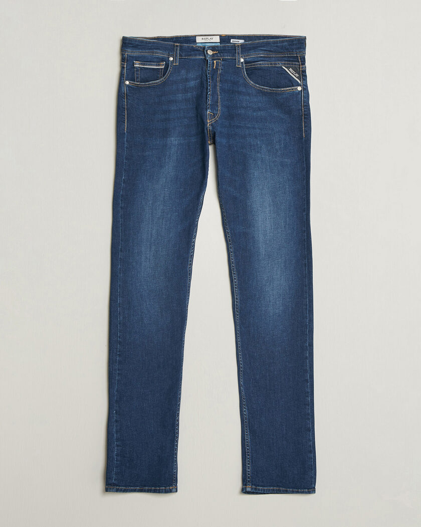 Replay Grover Super Stretch DNA Jeans Dark Blue – Blå