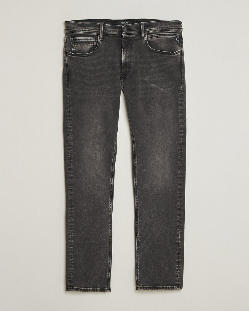 Replay Grover Hyperflex Jeans Dark Grey – Grå