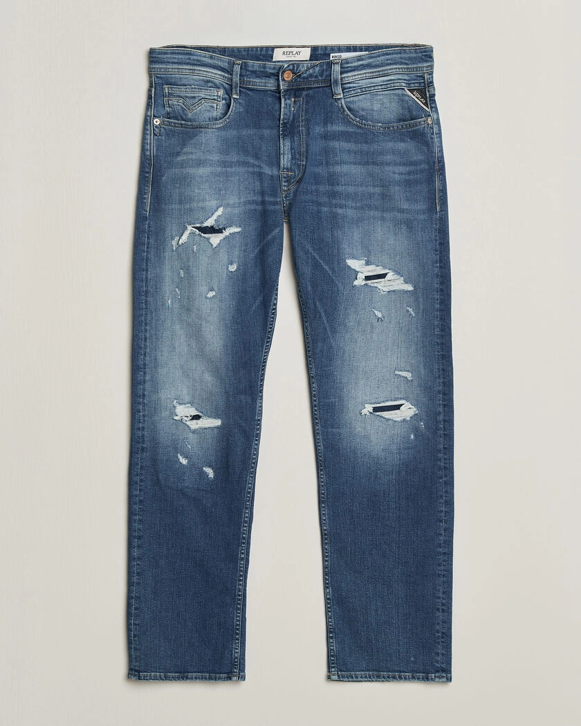 Replay Rocco Comfort Fit Super Stretch DNA Jeans Medium Blue – Blå