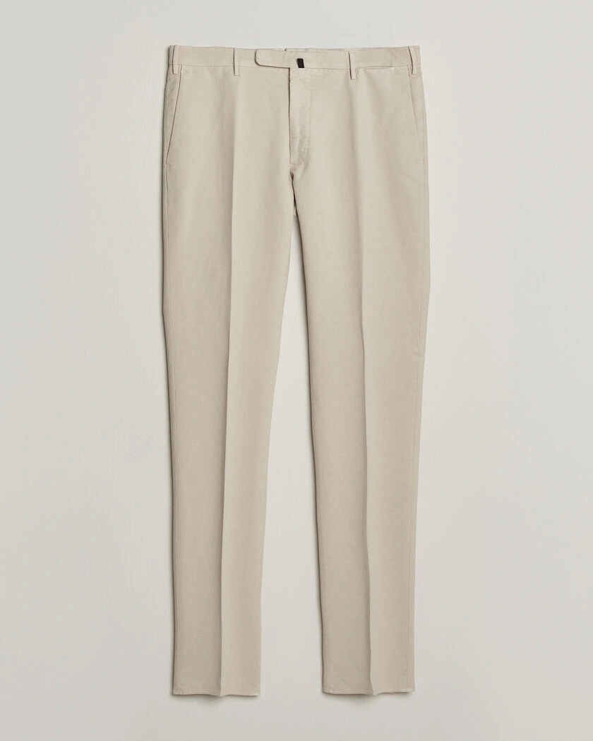 Incotex Slim Fit Soft Cotton Stretch Chinos Off White – Vit