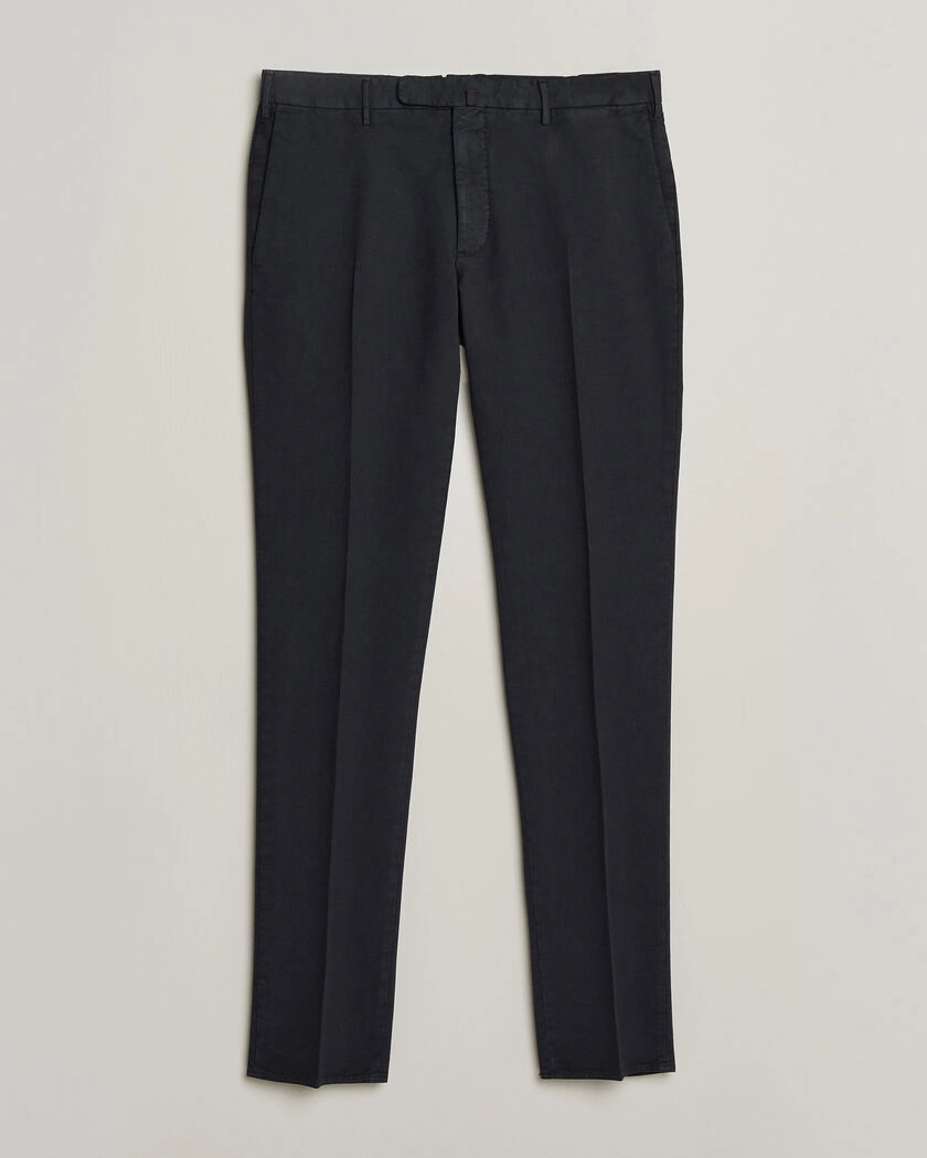 Incotex Slim Fit Soft Cotton Stretch Chinos Navy – Blå